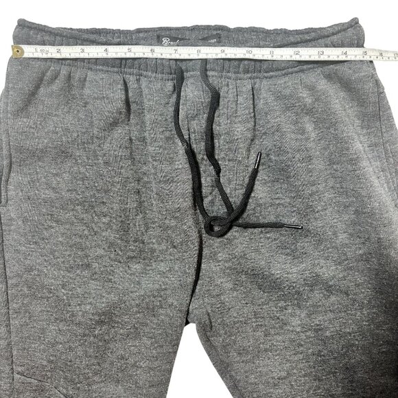 Brooklyn Cloth Mens Joggers L Elastic Waistband Casual Wear Charcoal Gray - Picture 6 of 7